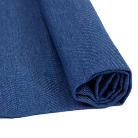 Ткань Джинс 270 г/м² 65% полиэстер, 33% хлопок, 2% спандекс шир.150 см  цв.02 синий