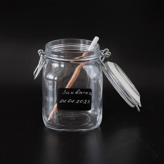 Банка с меловой наклейкой 750 мл