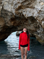 Свитер 100% Cashmere 01, Красный