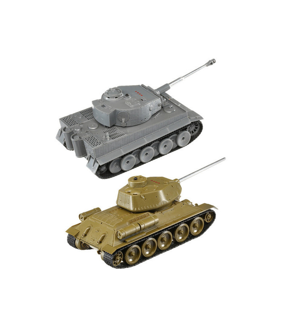 Радиоуправляемый танковый бой Torro Т34/85 и Tiger 1 1/30, RTR