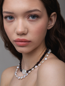 Ожерелье Монеты из белого жемчуга