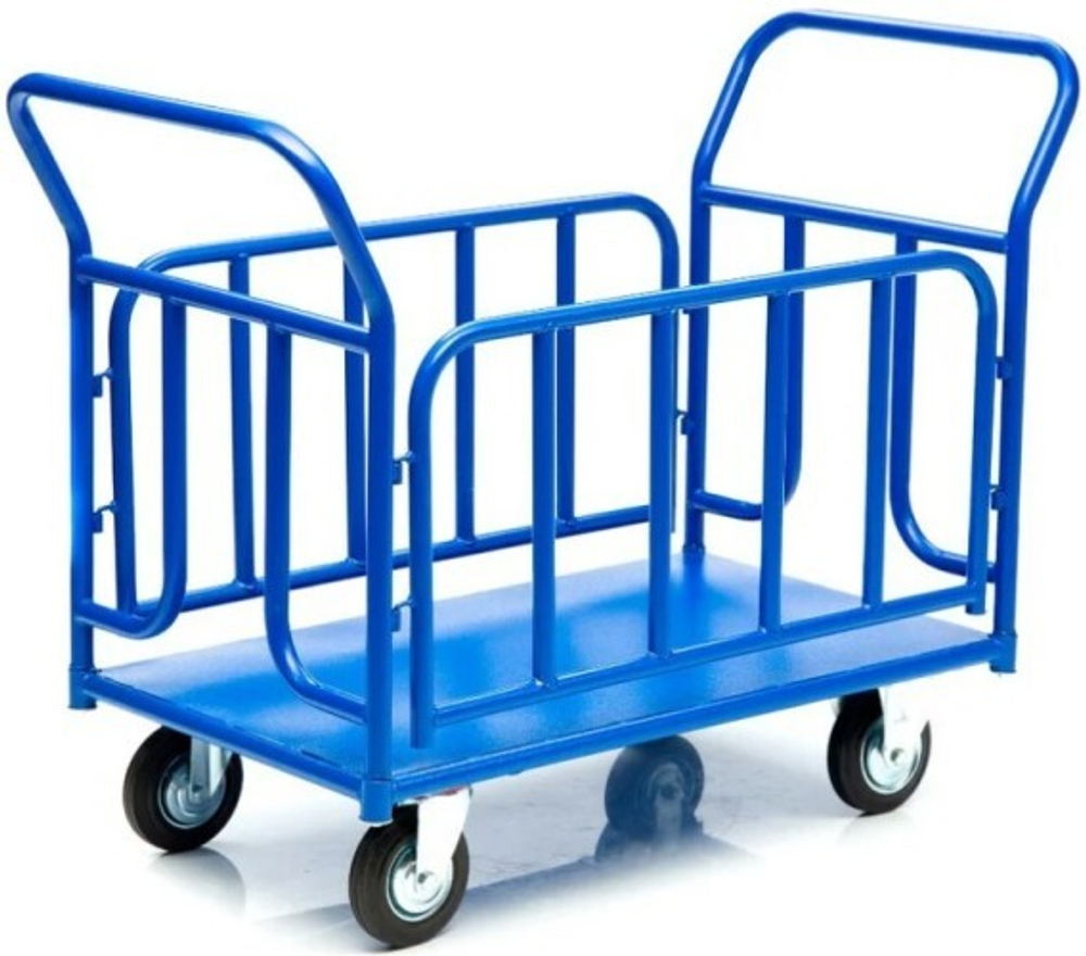 Тележка платформенная СТЕЛЛА-ТЕХНИК КПО-500Т-125 с бортами КПО-500Т-125-И