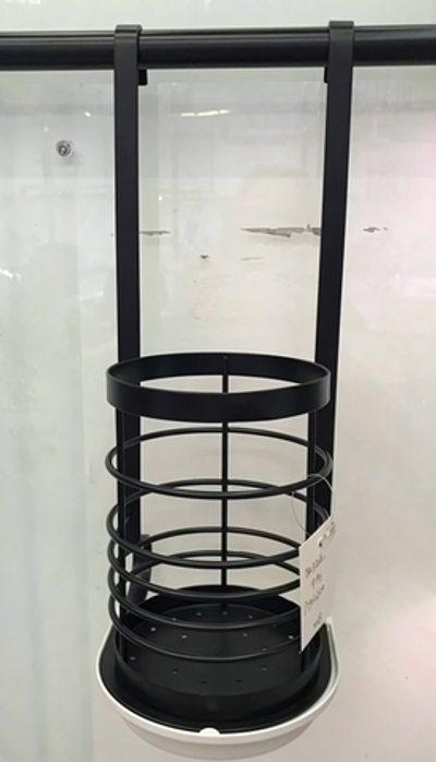 Подставка для кухонных принадлежностей «Brownie» навесная на рейлинг 10*33см