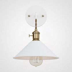 Бра С Подвесным Плафоном Braid Wall White By Imperiumloft