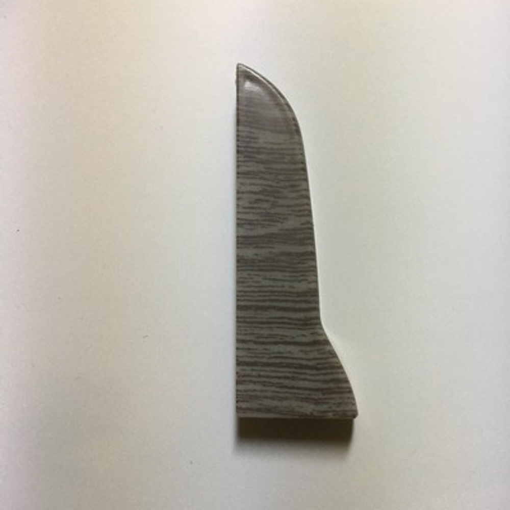 Заглушка левая к плинтусу "LIDER-75" 756 Дуб дымчатый