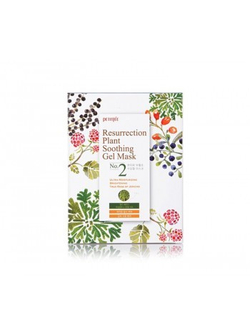 Petitfee Ressurection Plant Soothing Gel Mask восстанавливающая тканевая маска для лица с экстрактом Иерихонской розы