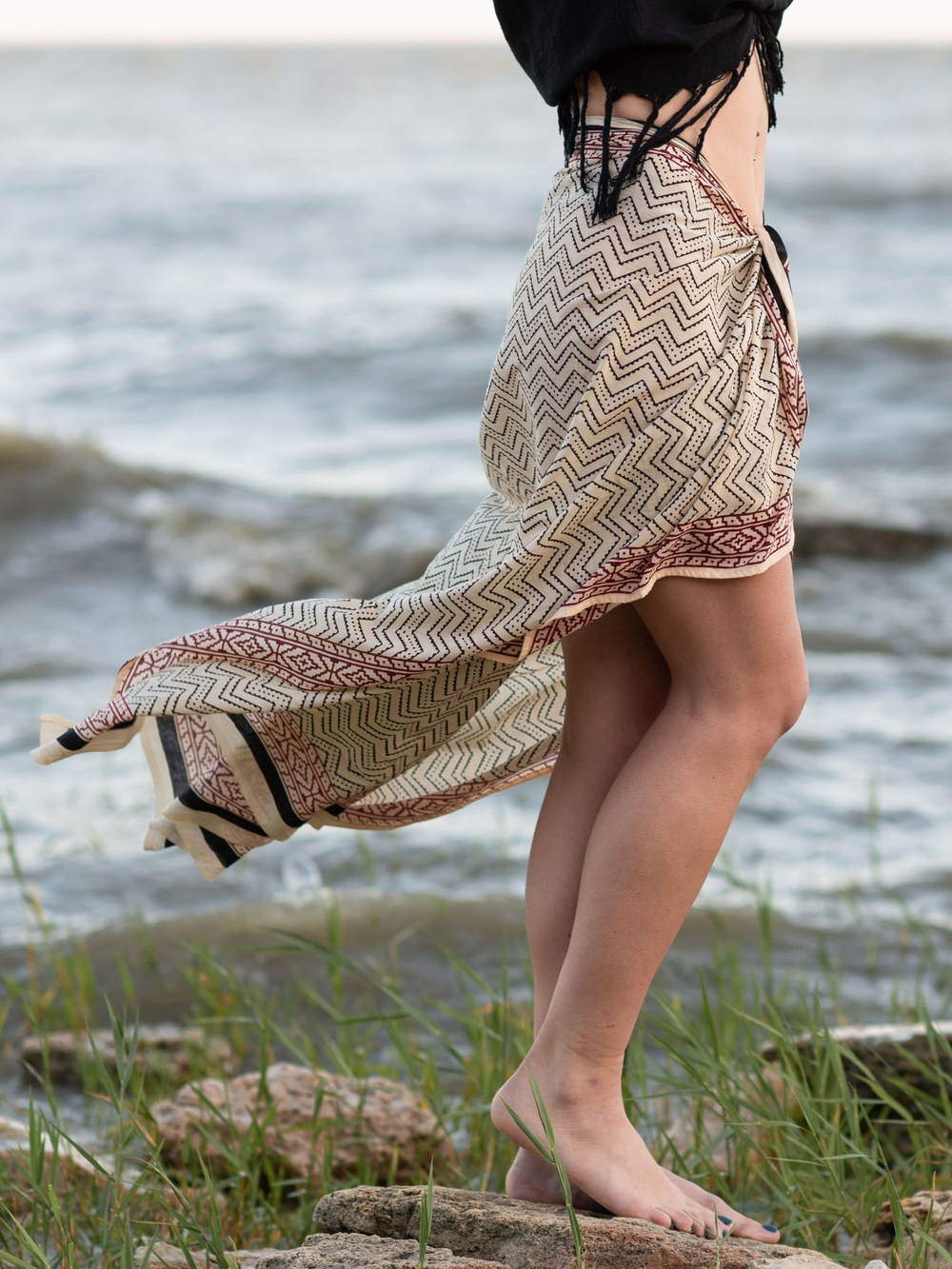 Легкий шарф-платок