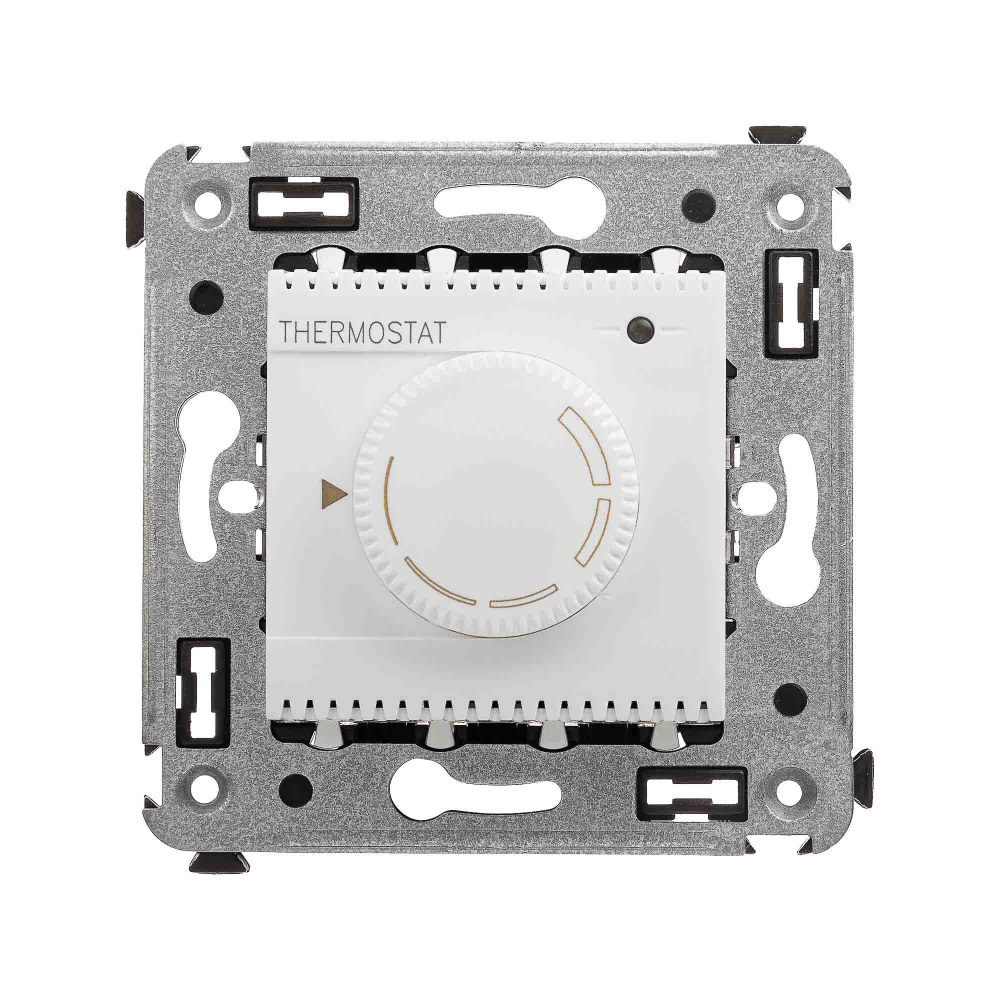 Термостат для теплых полов в стену, "Avanti", "Белое облако"