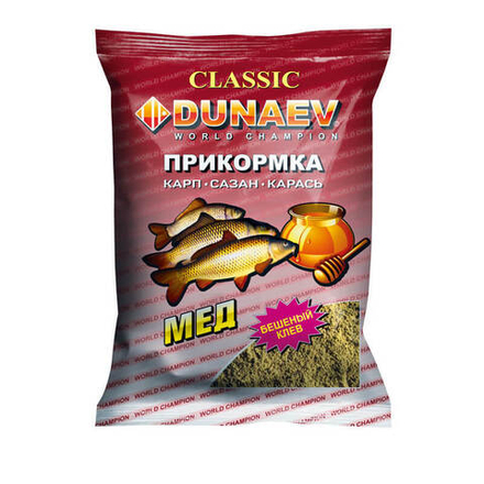 Прикормка "DUNAEV КЛАССИКА" 0.9кг Карп Мед