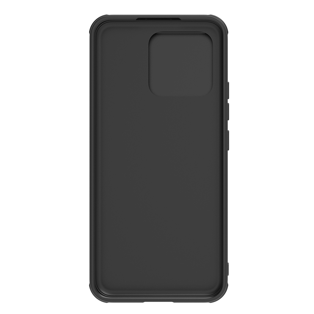 Чехол от Nillkin для смартфона Xiaomi 13, серия Synthetic Fiber S (покрытие синтетический карбон), полуавтоматическая конструкция сдвижной крышки