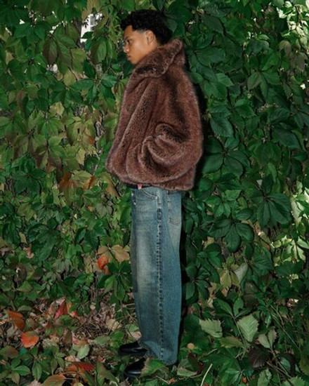 Укороченная шуба из экомеха