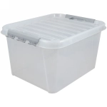 Контейнер универсальный с крышкой для хранения «ПРОФИ КОМФОРТ», прозрачный, 36л