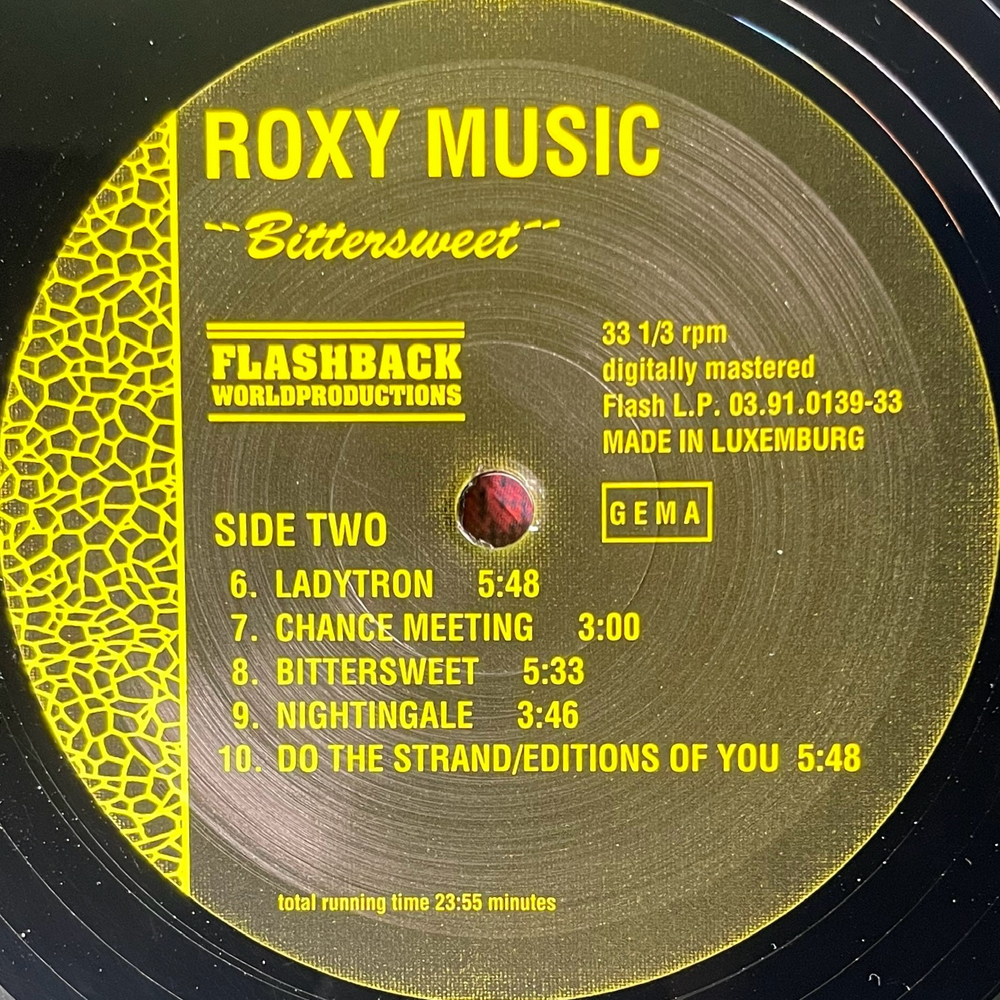 Roxy Music – Bittersweet (Люксембург 1991г.)