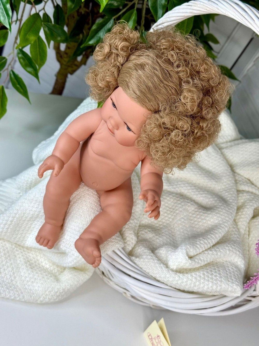 Кукла D Nenes виниловая 34см Lean без одежды (054053W)