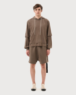 RICK OWENS DRKSHDW ХУДИ СЕРАЯ LIDO HUSTLER