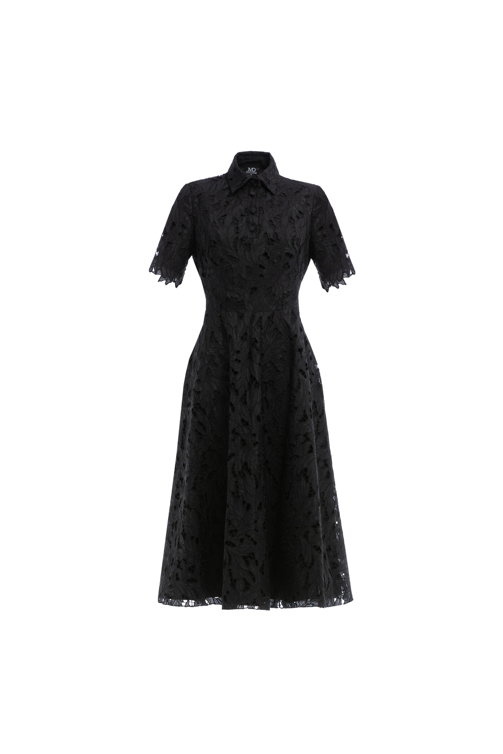 08-01-25 SS Хлопковое платье из "шитья" черное