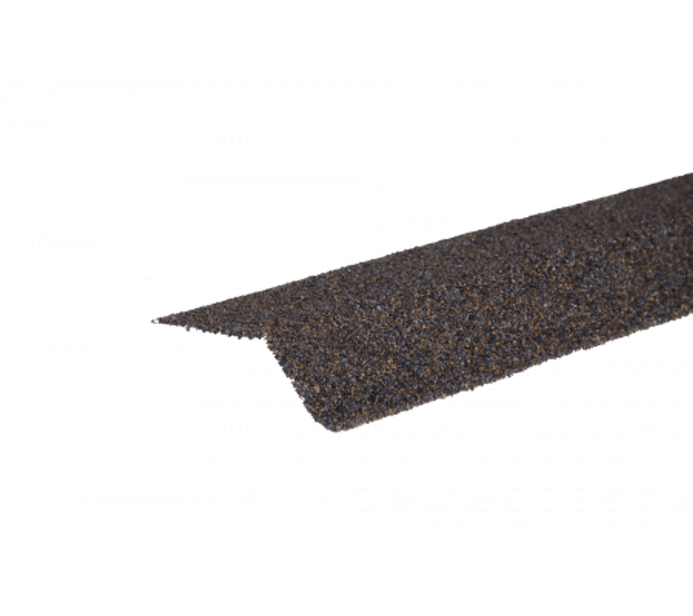 Планка карнизная Технониколь Shinglas с гранулятом коричнево-серая 1250 мм
