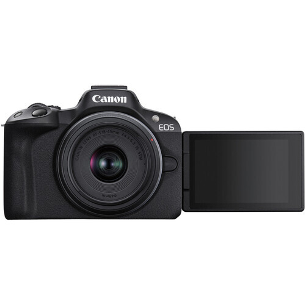 Беззеркальный фотоаппарат Canon EOS R50 Kit (RF-S 18-45mm IS STM), черный