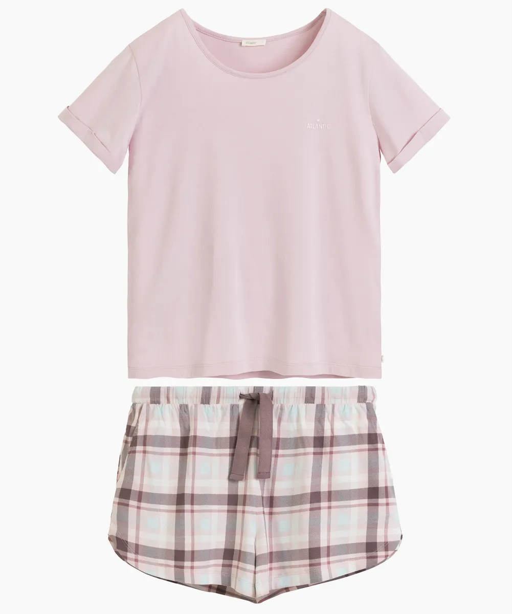 Женская пижама Atlantic, 1 шт. в уп., модал, пудровая, NLP-512