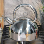 Чайник 2,5л со свистком нерж, индукция, толстостенный