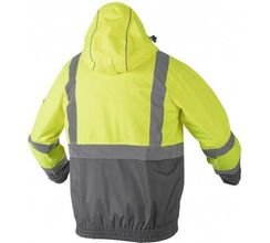 Куртка сигнальная с капюшоном водостойкая желтая NIMS Högert, арт. HT5K246
