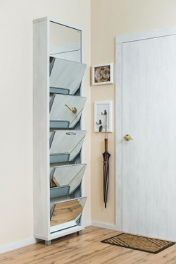 Обувница в прихожую для обуви Айрон Люкс Твикс 5 секций