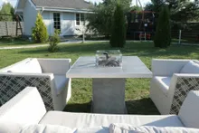 Стол-камин газовый Dining Table Grey, Сlifton