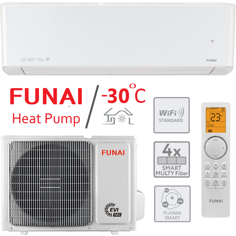 Тепловой насос Funai ONSEN FULL DC Inverter Heat Pump RAC-I-ON35HP.D01