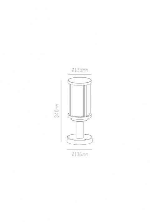Ландшафтный светильник Arte Lamp TORONTO A1036FN-1BK