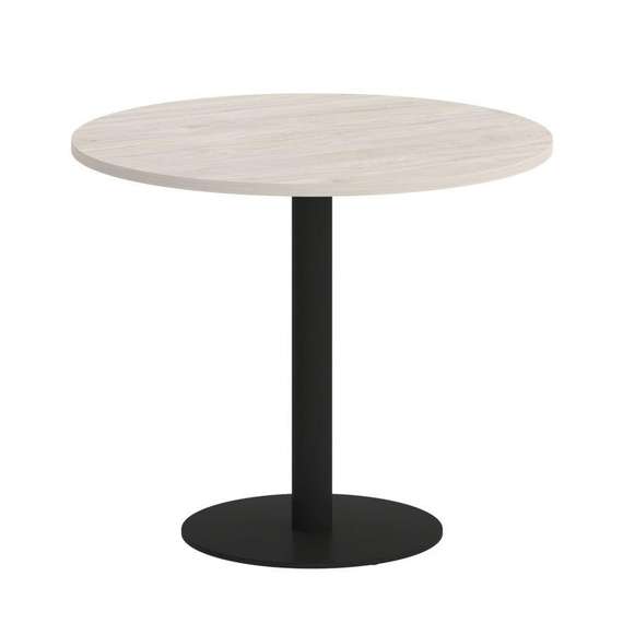 Onix Direct Стол круглый O.SPRG-1 Денвер Светлый/Металл Черный 900*900*750