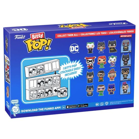Фигурка Funko Bitty POP! DC Comics S4 Batman+The Riddler+Batgirl+Mystery (1 of 4) 4PK 71314 (10013160/070424/3118469/4, Китай)