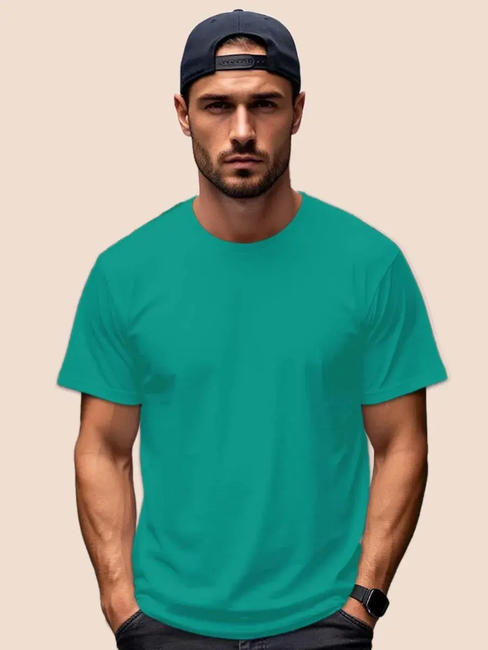 Футболка Взрослая.Премиум однотонная.1 шт