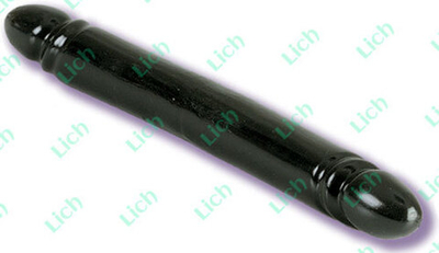 Черный двухсторонний фаллоимитатор