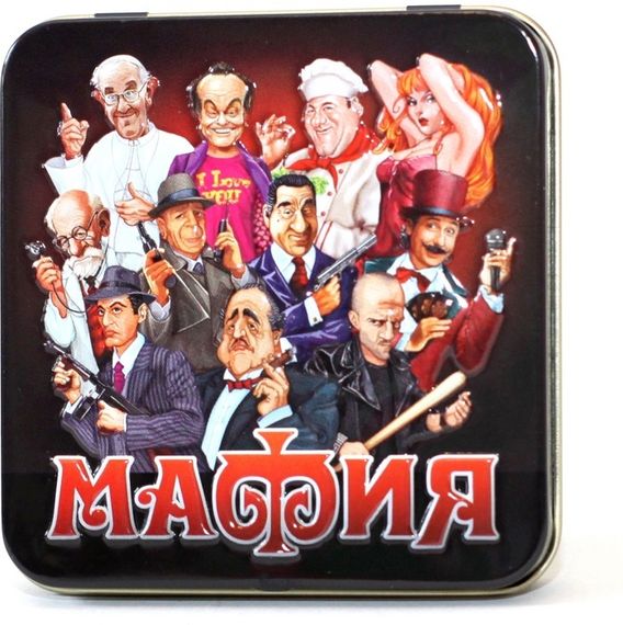 Игра &quot;Мафия&quot; жестяная коробочка 10-е королевство