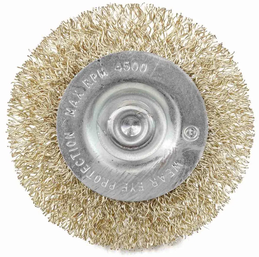 Кордщетка дисковая латунная для дрели 60мм, в блистере RockForce##Rock FORCE RF-BFR025