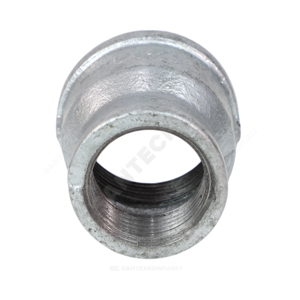 Муфта переходная чугун оц Ду 25х20 (1"х3/4") ВР Fittex PLUS