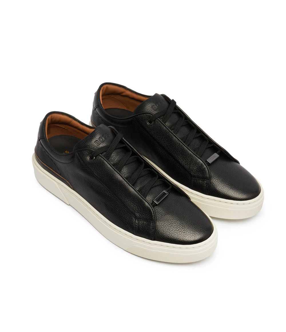 Кожаные кроссовки gary_tenn_bupr BOSS BLACK - черный(50522478)