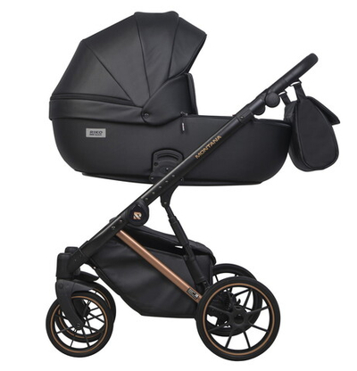 Детская коляска Riko Basic Montana Premium Copper 2 в 1 12 Black