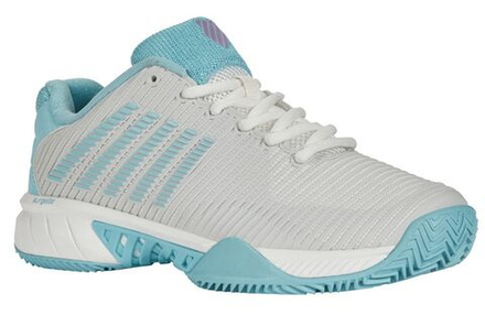 Женские Кроссовки теннисные K-Swiss Hypercourt Express 2 HB - brilliant white/angel blue/sheer lilac