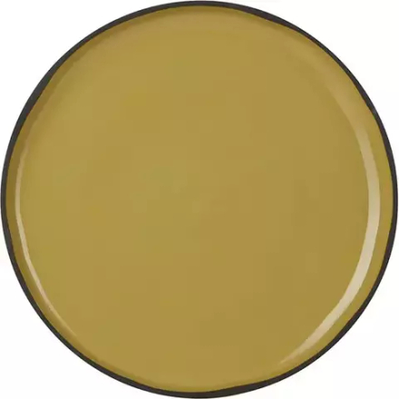 Тарелка «Карактэр» с высоким бортом керамика D=21,H=2см желт