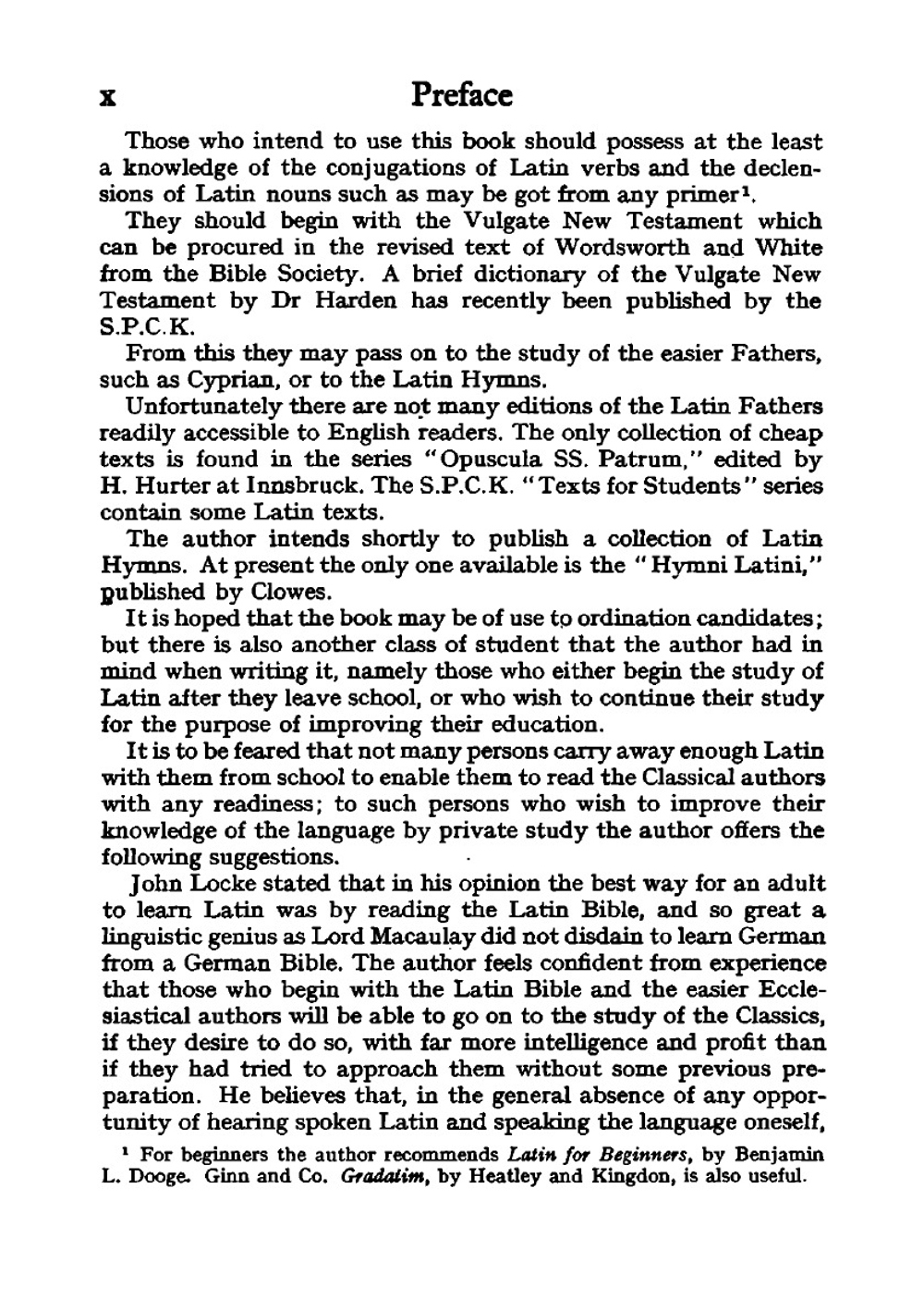 An introduction to ecclesiastical Latin | Henry Preston Vaughan Nunn