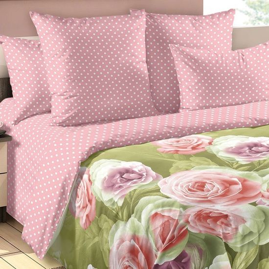 Полуторный комплект постельного белья Взаимность Зима-Лето перкаль