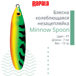 Блесна для рыбалки колебалка Minnow Spoon, 8см, 22гр