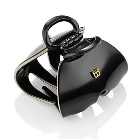 Balmain Hair Couture Заколка краб Императорская черно-белая Pince à Cheveux Imperiale Black/White