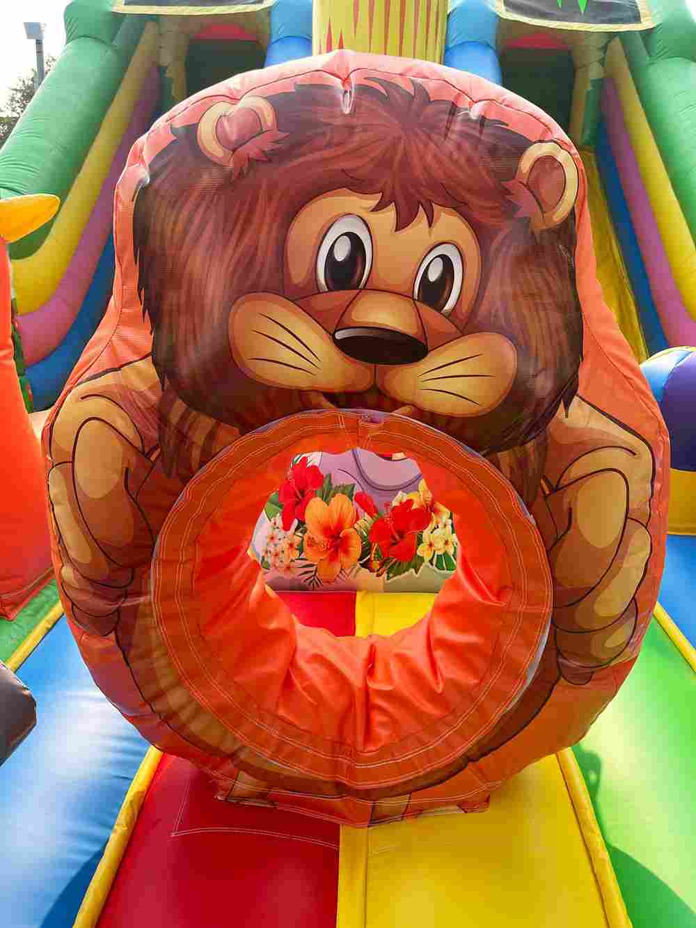 Коммерческий надувной батут «Звериная команда», 9х5х5 м