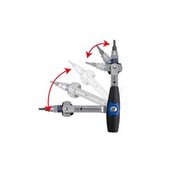 KING TONY (2752-45G) Трещотка 1/4", 114 мм, 72 зубца, дисковый механизм, поворотная голова с кнопкой