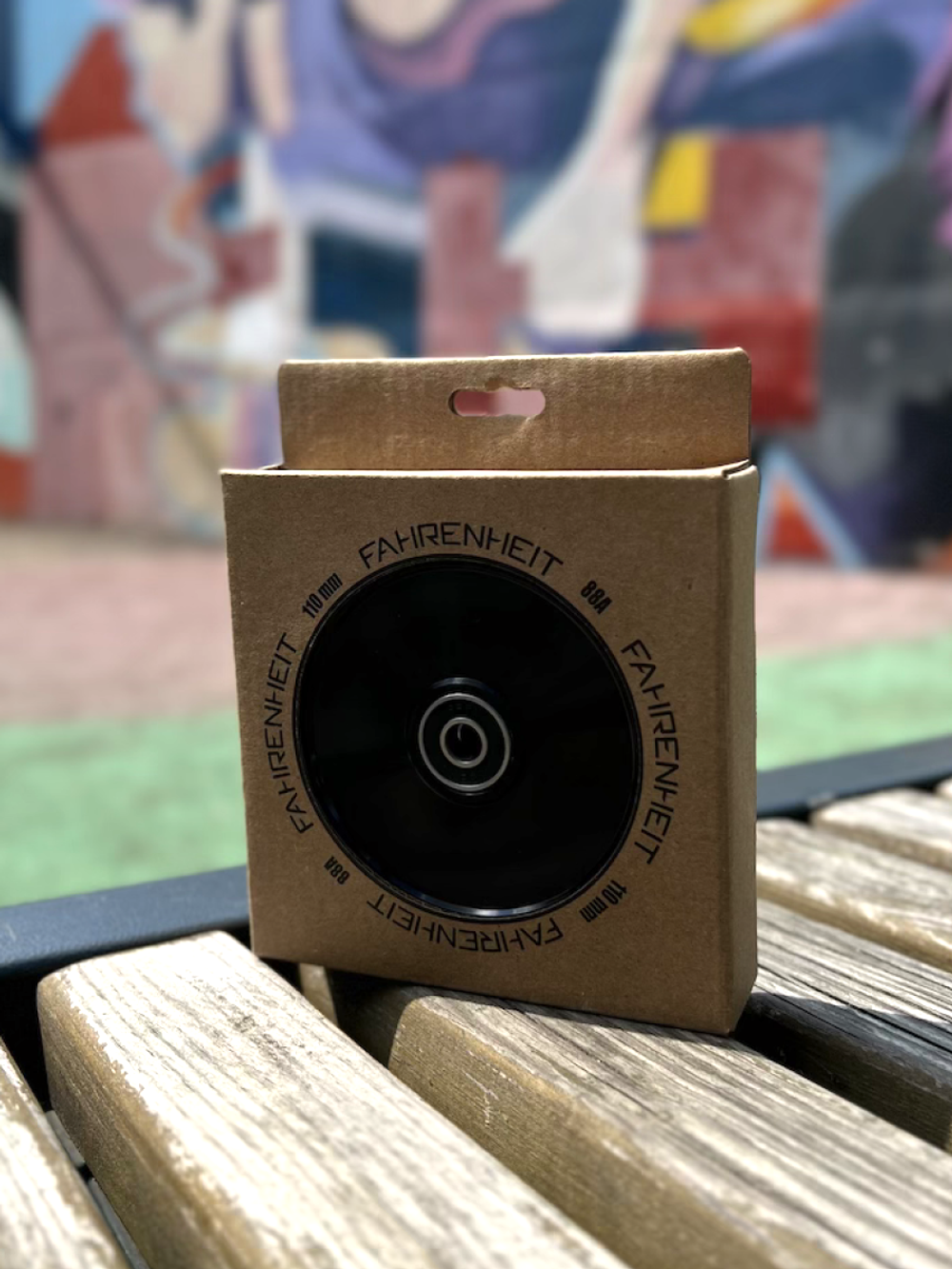 Колесо Fahrenheit 110*24 mm Hollow core, черный/прозрачный