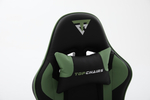 Кресло спортивное TopChairs Shadow черно-зеленый