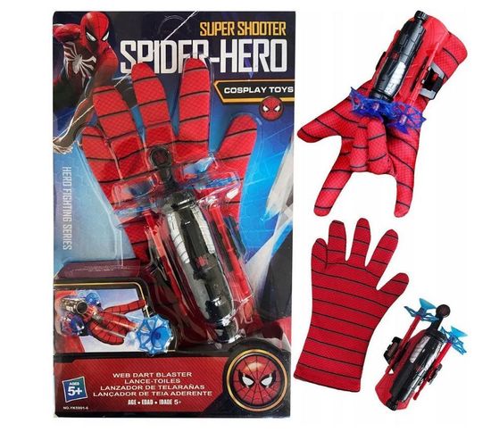 Перчатка с паутиной "Человека-Паука" , веб шутер человека-паука с присосками