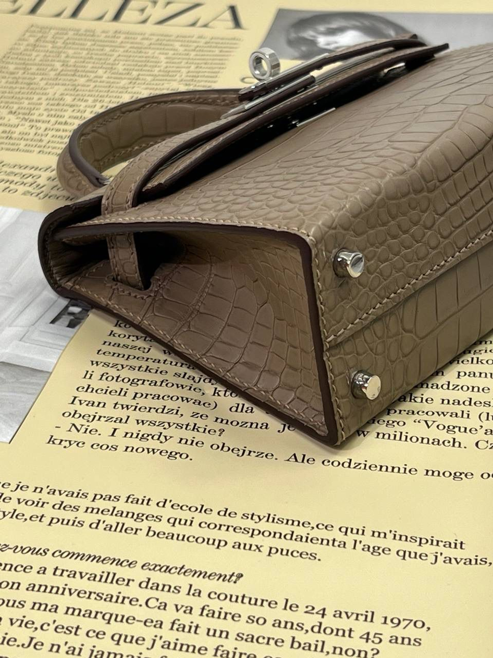 Сумка Hermes из кожи крокодила 20 см, арт. 469149637